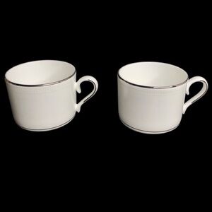 2 Lenox Tribeca 6 oz Tea Cups NWOT